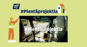 Pienta projektia verkkosivut referenssikuva etusivulta
